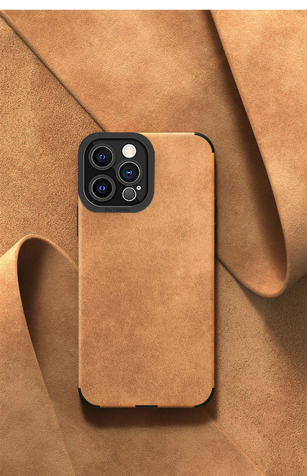 Advanced Business Suede Anti-slip Phone Case For iPhone