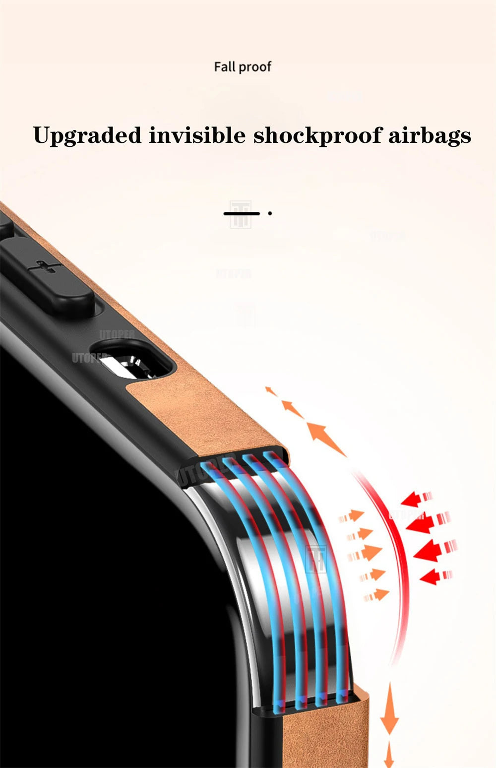 Advanced Business Suede Anti-slip Phone Case For iPhone