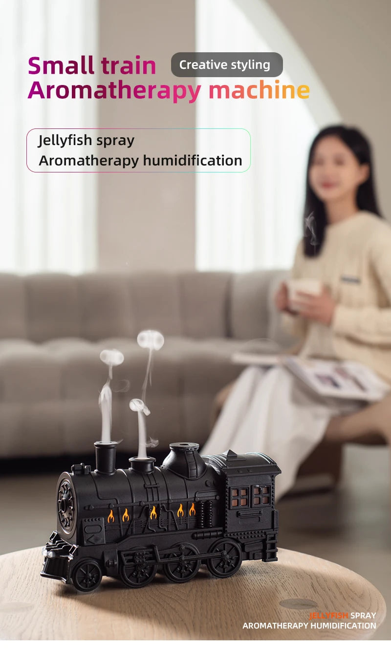 Titanic Ship Model Ultrasonic Air Humidifier Jellyfish Smoke Ring Spray Essential Oil Arome Diffuser 250ml Colorful Night Lights