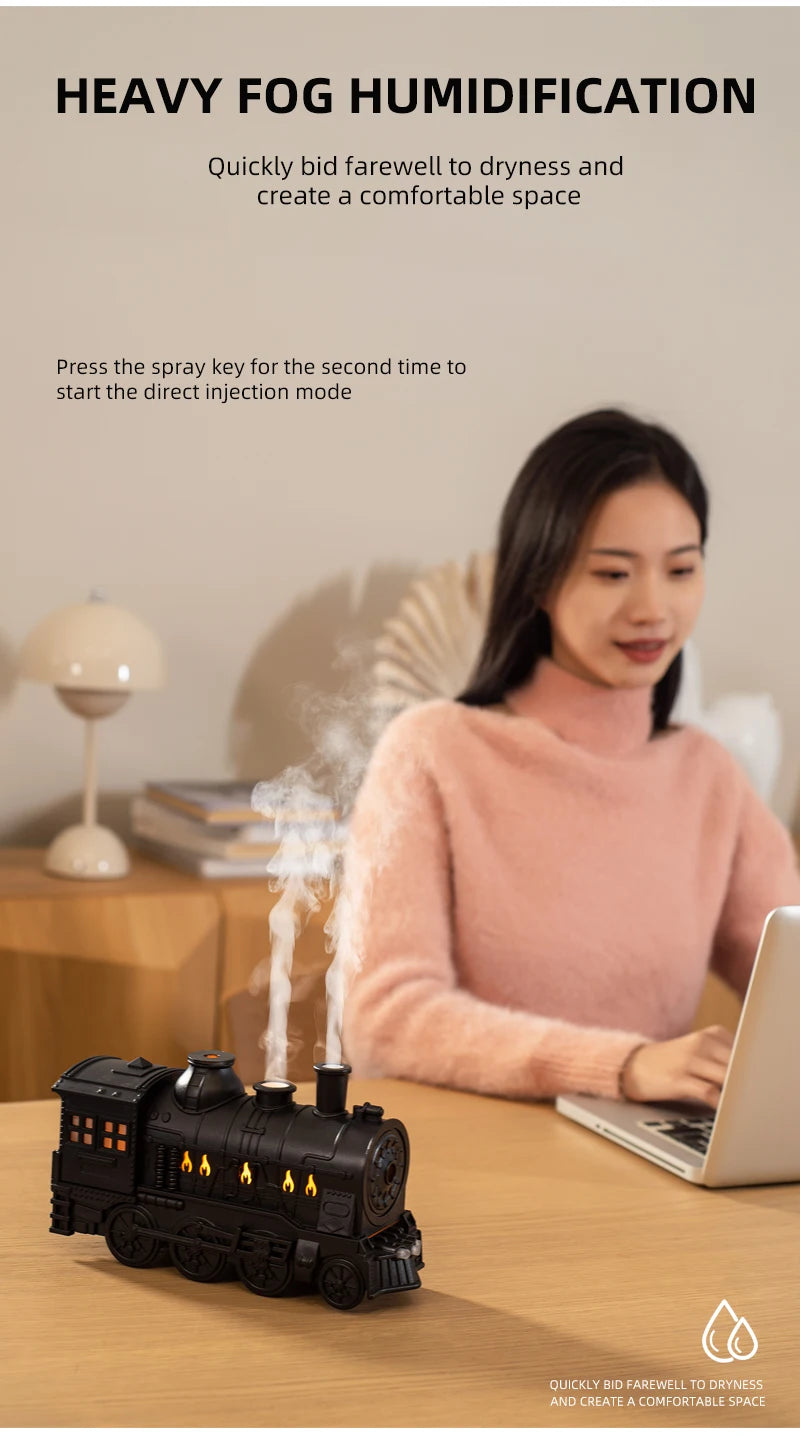 Titanic Ship Model Ultrasonic Air Humidifier Jellyfish Smoke Ring Spray Essential Oil Arome Diffuser 250ml Colorful Night Lights